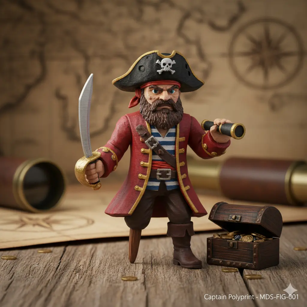 Piratenfigur „Captain Polyprint“